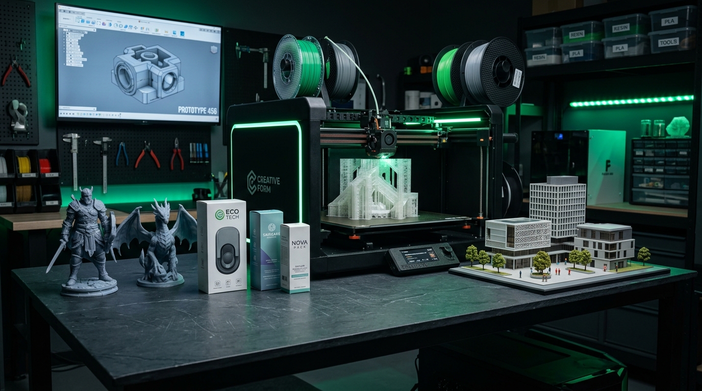 Modelagem e Impressão 3D — peças, maquetes e protótipos sob medida